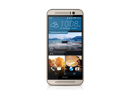 HTC-One M9-Gold on Silver